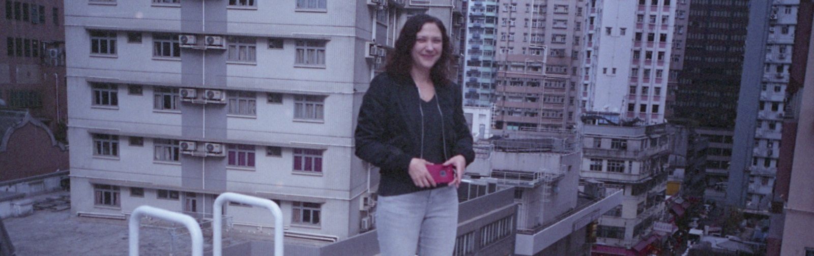 Katie on Hong Kong rooftop